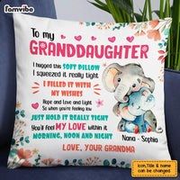 Personalized Elephant Mom Grandma To Daughter Granddaughter Son Grandson Pillow AP11 95O28 thumb 1