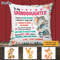 Personalized Elephant Mom Grandma To Daughter Granddaughter Son Grandson Pillow AP11 95O28 thumb 1