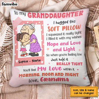 Personalized Granddaughter Hug This Pillow AP12 95O28 thumb 1