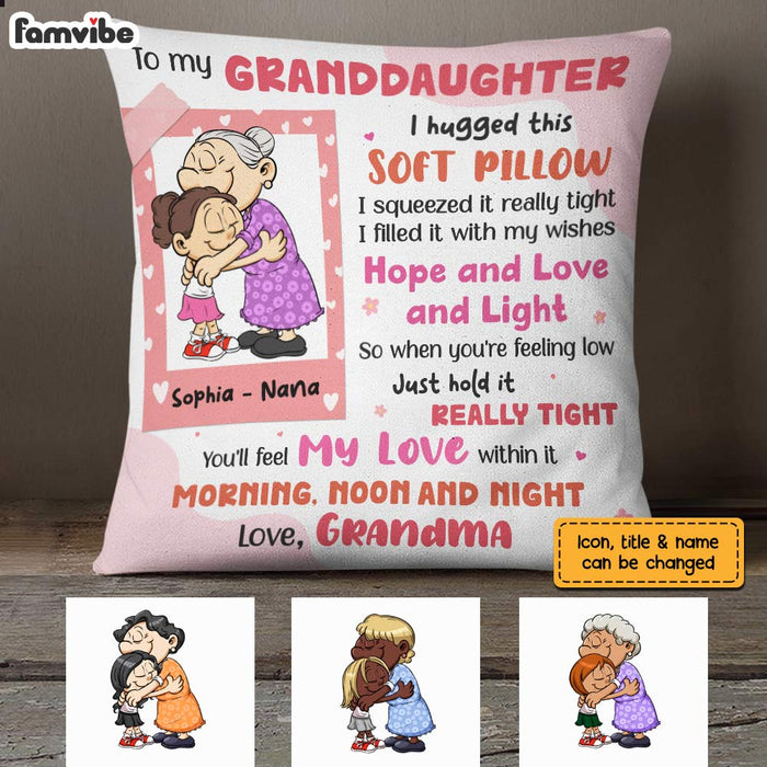 Personalized Granddaughter Hug This Pillow AP12 95O28 1