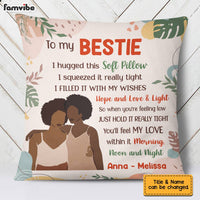 Personalized BWA Abstract Sister Friend Hug This Pillow AP41 95O28 thumb 1