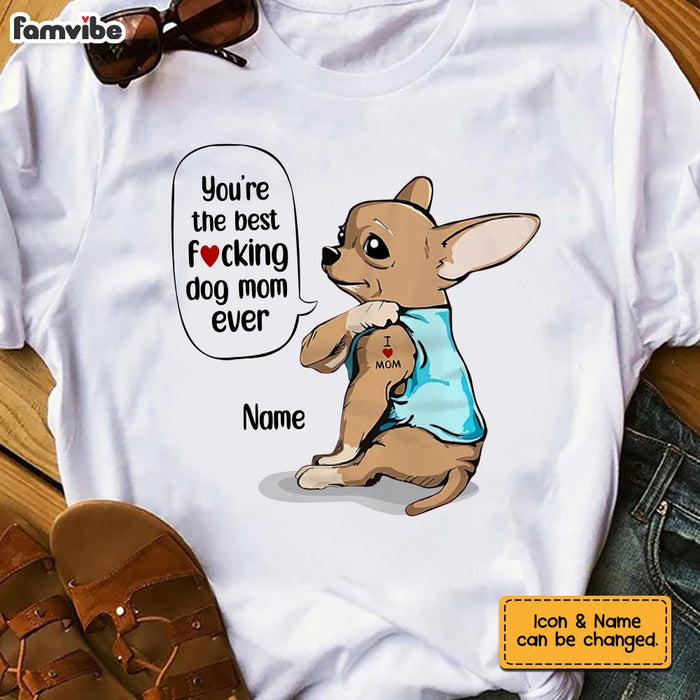 Personalized Dog Mom T Shirt AP45 95O28 1