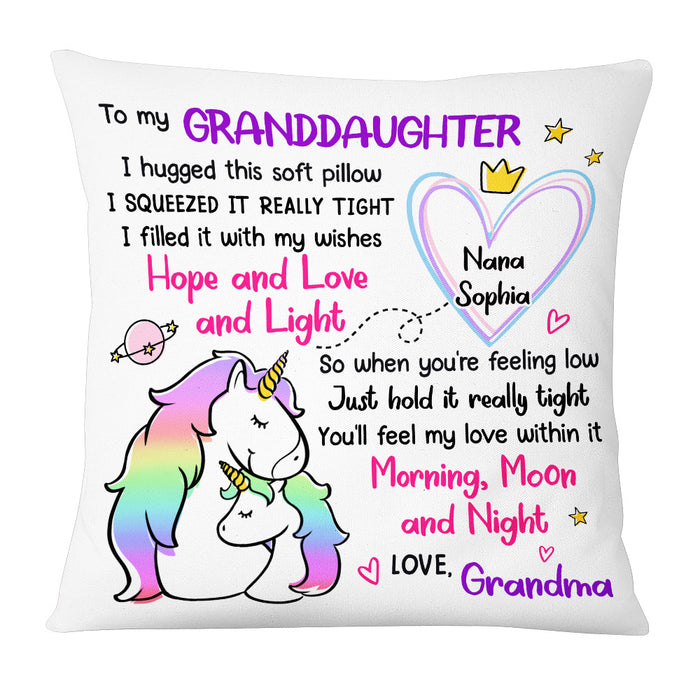 Personalized Granddaughter Drawing Hug This Pillow AP51 28O53 1