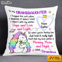 Personalized Granddaughter Drawing Hug This Pillow AP51 28O53 thumb 1