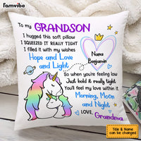Personalized Granddaughter Drawing Hug This Pillow AP51 28O53 thumb 1