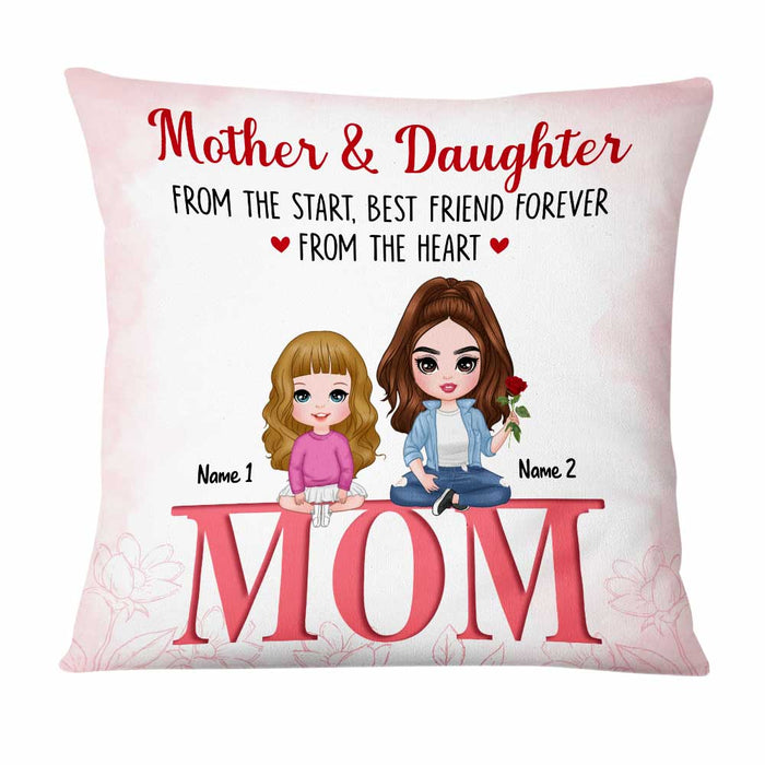 Personalized Mother's Day Mom And Daughter Pillow AP41 23O47 1
