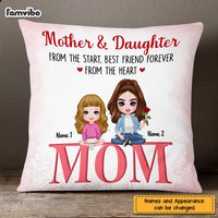 Personalized Mother's Day Mom And Daughter Pillow AP41 23O47 thumb 1