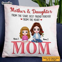 Personalized Mother's Day Mom And Daughter Pillow AP41 23O47 thumb 1