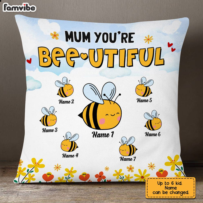 Personalized Mother's Day Mom Bee Pillow AP42 23O28 1