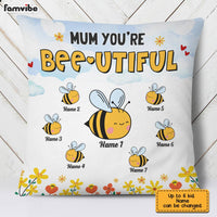 Personalized Mother's Day Mom Bee Pillow AP42 23O28 thumb 1