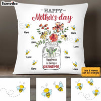 Personalized Mom Grandma Flowers Pillow AP49 30O34 thumb 1
