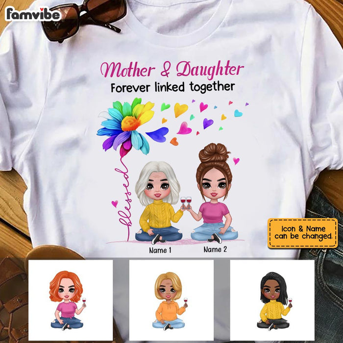 Personalized Mom Daughter  T Shirt AP47 30O28 1