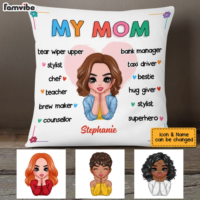 Personalized Mom Grandma Pillow AP45 30O53 1