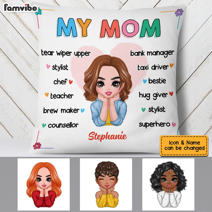 Personalized Mom Grandma Pillow AP45 30O53 1