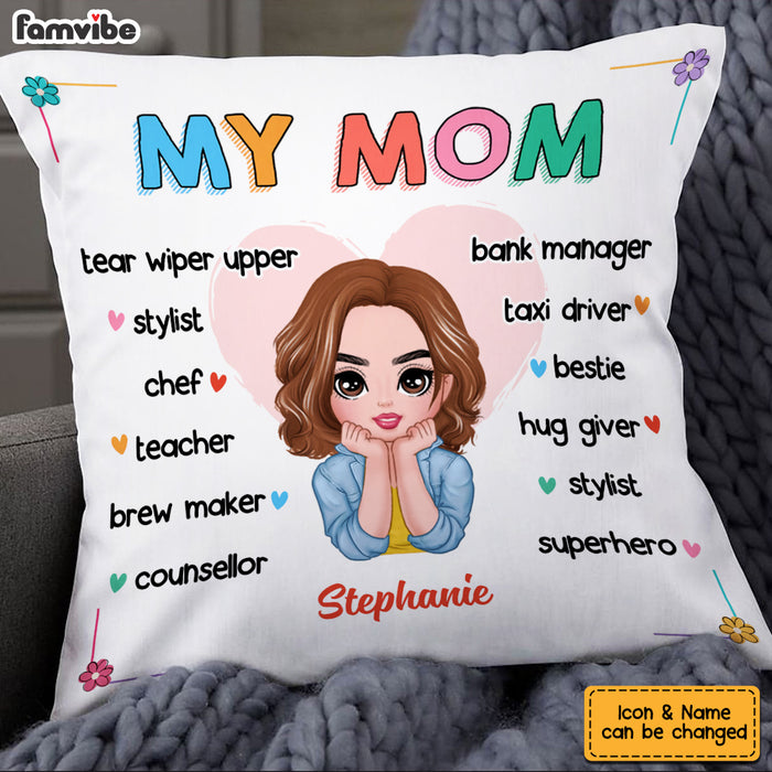 Personalized Mom Grandma Pillow AP45 30O53 1