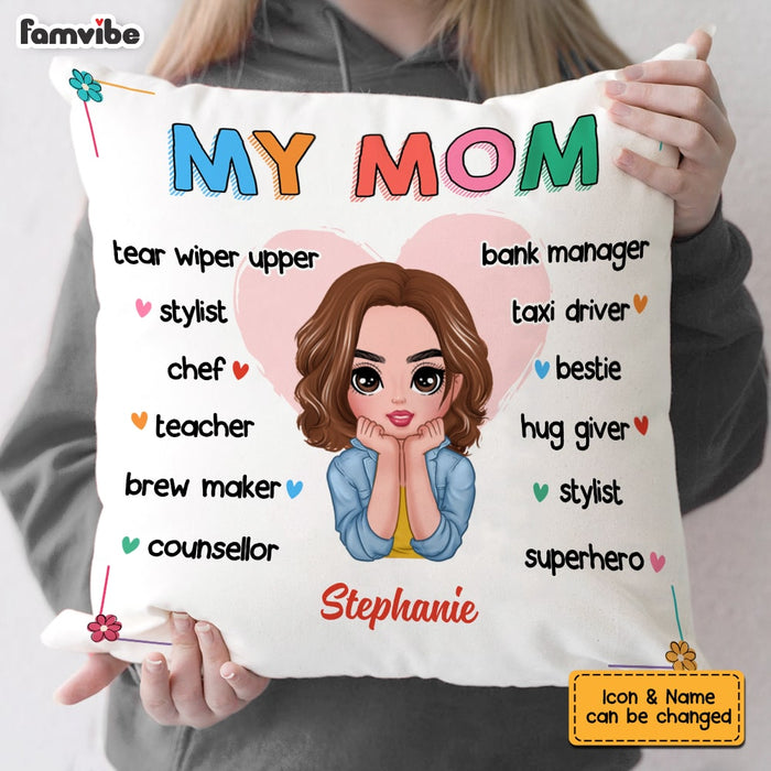Personalized Mom Grandma Pillow AP45 30O53 1