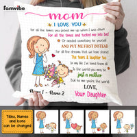 Personalized Mother's Day Mom Grandma Pillow AP43 23O47 thumb 1