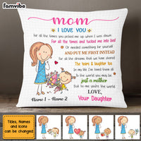 Personalized Mother's Day Mom Grandma Pillow AP43 23O47 thumb 1