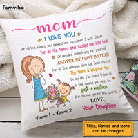 Personalized Mother's Day Mom Grandma Pillow AP43 23O47 thumb 1