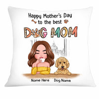 Personalized Dog Mom Mother's Day Pillow AP49 85O34 thumb 1