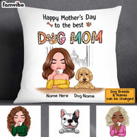 Personalized Dog Mom Mother's Day Pillow AP49 85O34 thumb 1