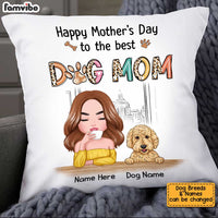Personalized Dog Mom Mother's Day Pillow AP49 85O34 thumb 1