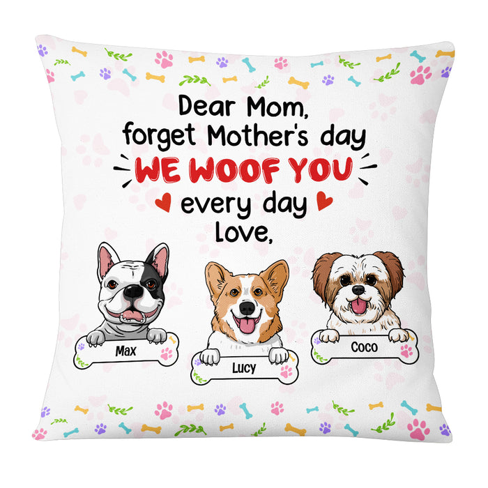 Personalized Dog Mom Mother's Day Pillow MR113 85O53 1