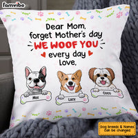 Personalized Dog Mom Mother's Day Pillow MR113 85O53 thumb 1