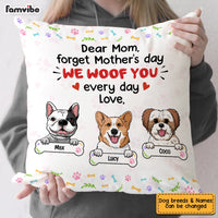 Personalized Dog Mom Mother's Day Pillow MR113 85O53 thumb 1