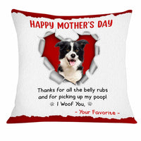 Personalized Dog Mom Mother's Day Photo Pillow MR221 85O34 thumb 1