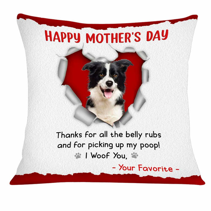 Personalized Dog Mom Mother's Day Photo Pillow MR221 85O34 1