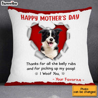 Personalized Dog Mom Mother's Day Photo Pillow MR221 85O34 thumb 1