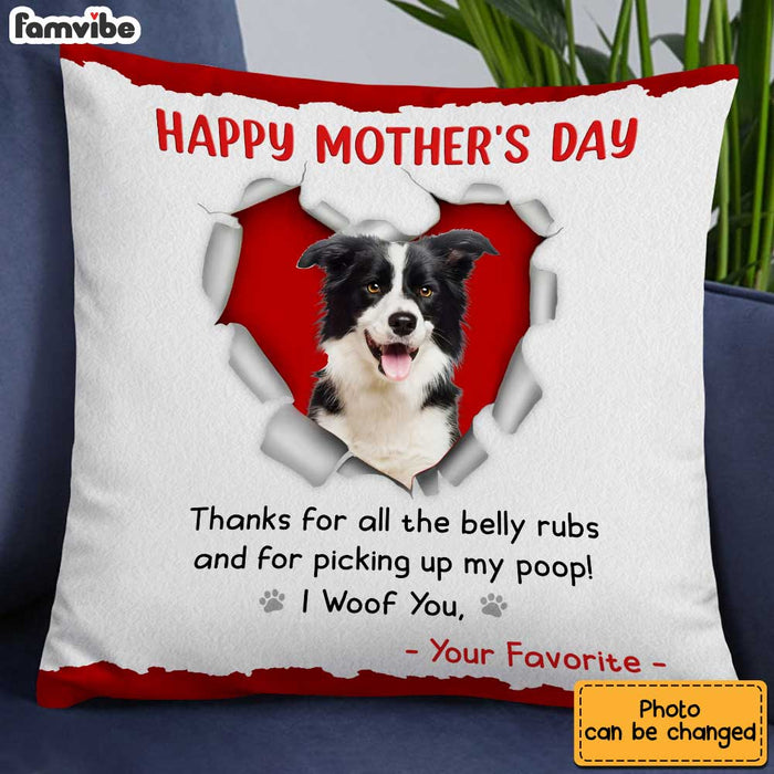 Personalized Dog Mom Mother's Day Photo Pillow MR221 85O34 1