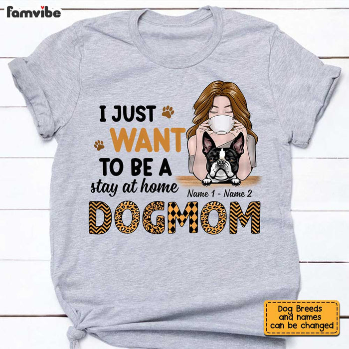 Personalized Dog Mom T Shirt AP182 31O34 1
