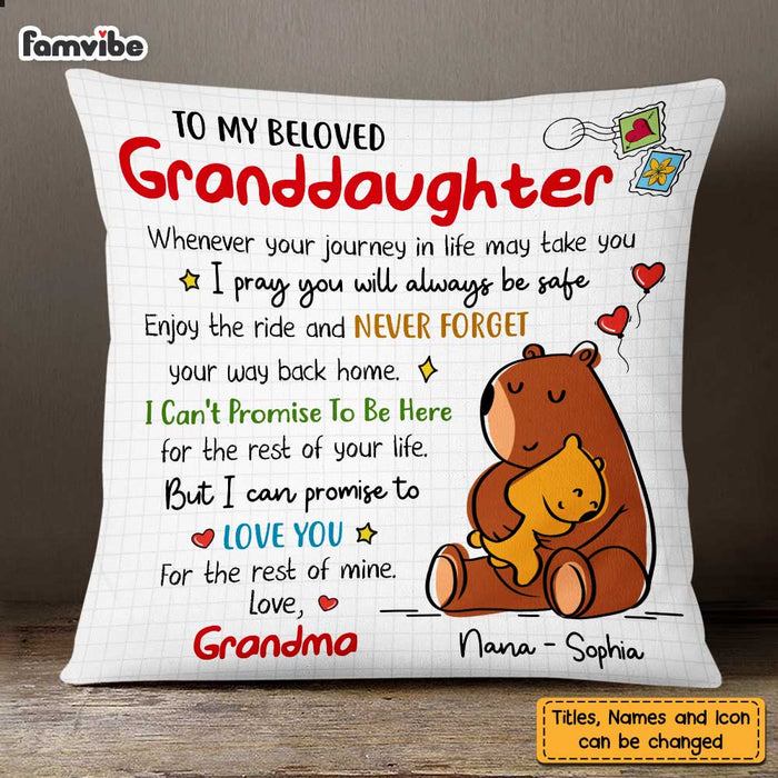 Personalized Granddaughter Love Drawing Pillow AP71 28O47 1