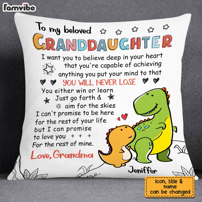 Personalized Granddaughter Love Drawing Pillow AP52 28O28 1