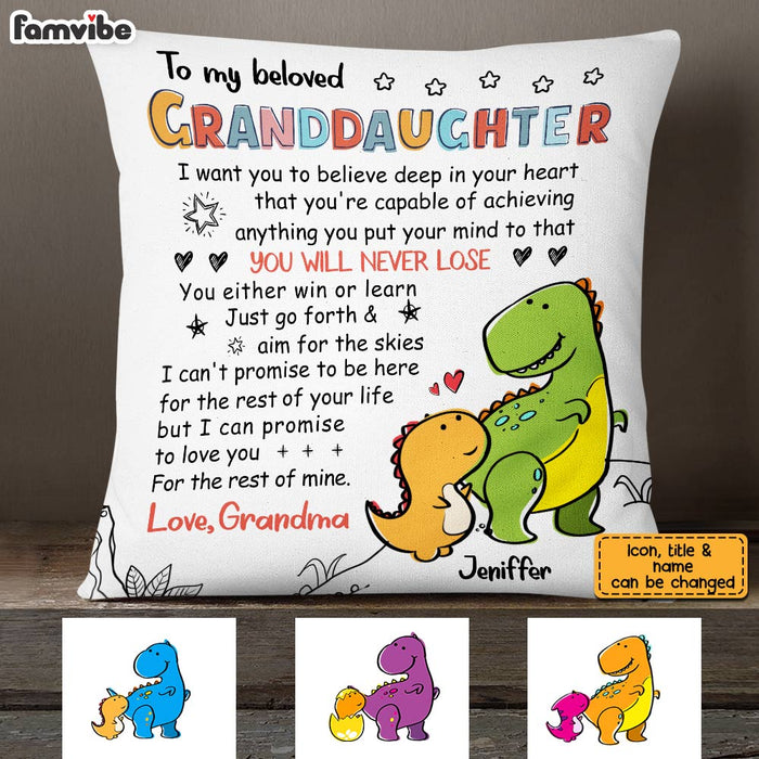 Personalized Granddaughter Love Drawing Pillow AP52 28O28 1