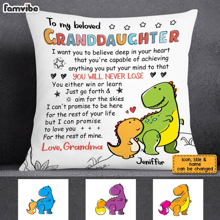 Personalized Granddaughter Love Drawing Pillow AP52 28O28 1