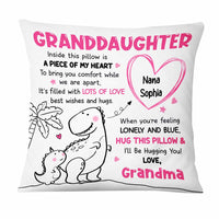 Personalized Granddaughter Dinosaur Drawing Pillow AP52 30O47 thumb 1