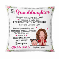 Personalized Granddaughter Hug This Pillow AP54 30O47 thumb 1