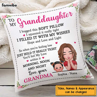 Personalized Granddaughter Hug This Pillow AP54 30O47 thumb 1