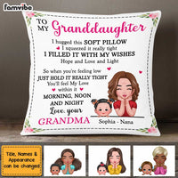 Personalized Granddaughter Hug This Pillow AP54 30O47 thumb 1