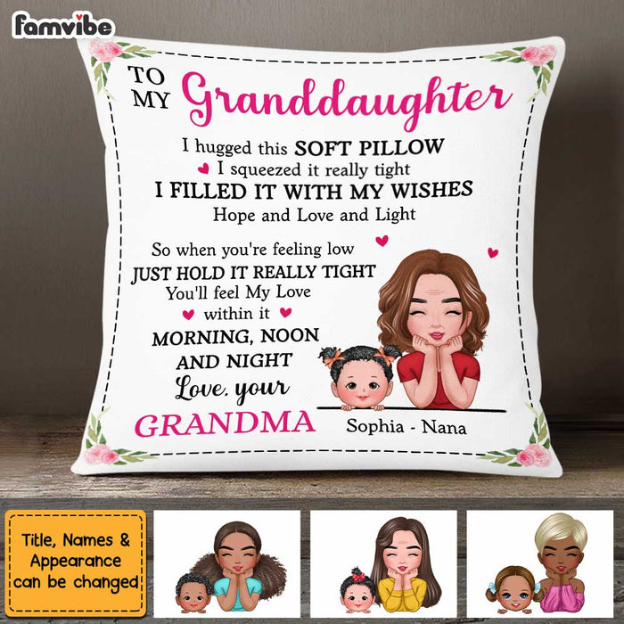 Personalized Granddaughter Hug This Pillow AP54 30O47 1
