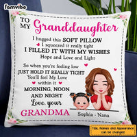 Personalized Granddaughter Hug This Pillow AP54 30O47 thumb 1