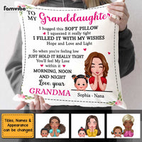 Personalized Granddaughter Hug This Pillow AP54 30O47 thumb 1