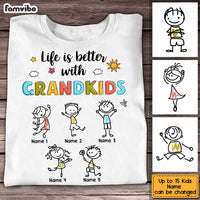 Personalized Grandkid Love Drawing T Shirt AP82 28O34 thumb 1