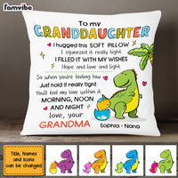 Personalized Granddaughter Hug This Dinosaur Drawing Pillow AP71 23O47 thumb 1