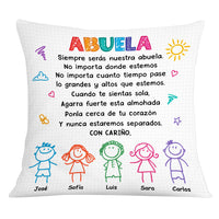 Personalized Grandma Spanish Abuela Drawing Pillow AP81 23O53 thumb 1