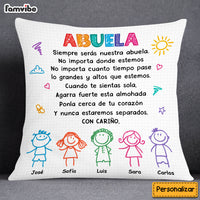 Personalized Grandma Spanish Abuela Drawing Pillow AP81 23O53 thumb 1