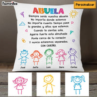 Personalized Grandma Spanish Abuela Drawing Pillow AP81 23O53 thumb 1